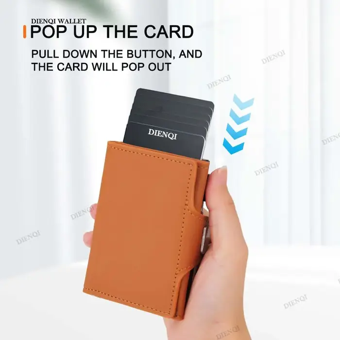 Porte-cartes en cuir PU pour hommes et femmes