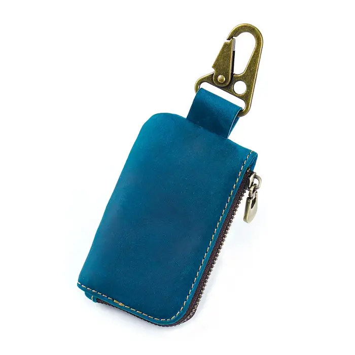 Porte-monnaie multifonctionnel en cuir avec porte-clés