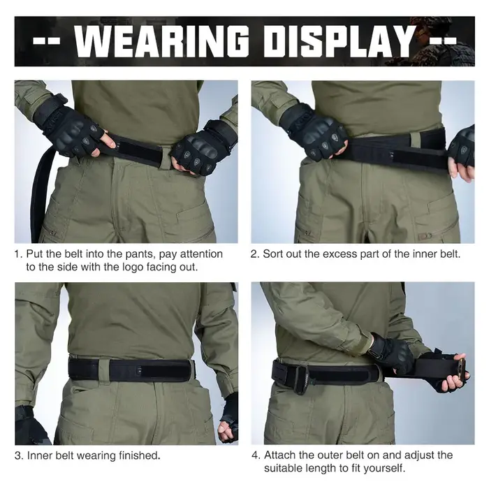 IDOGEAR ceinture tactique de 2 pouces