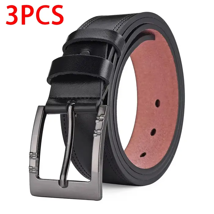 Cuir véritable pour hommes de haute qualité boucle jean peau de vache ceintures décontractées affaires Cowboy ceinture