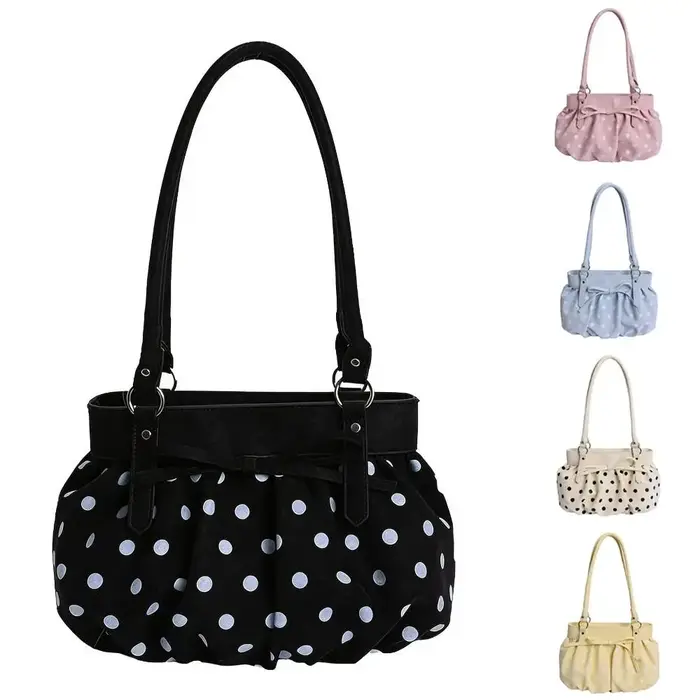 Sacs à bandoulière à pois exquis de haute qualité en cuir PU