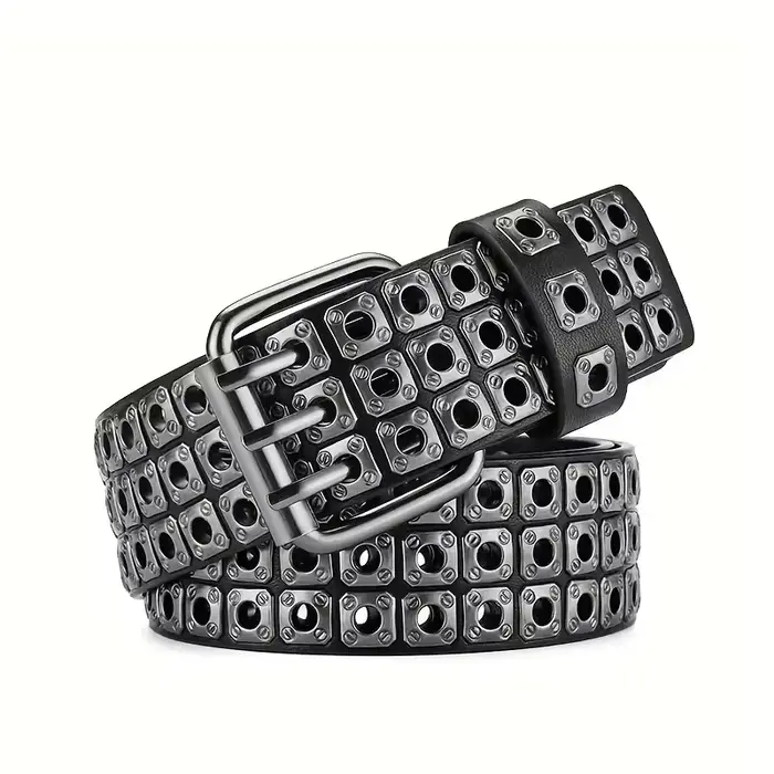 Ceinture pour femmes, perles carrées à la mode
