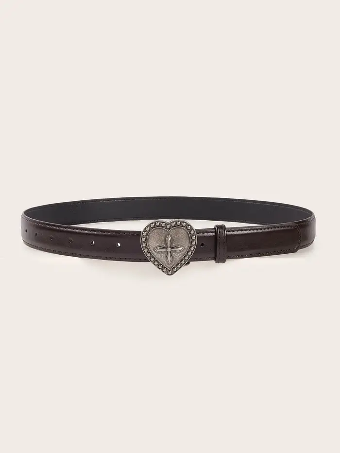 Ceinture croix coeur de pêche gothique vintage pour femmes