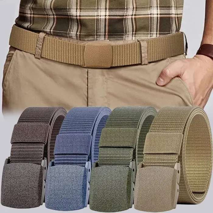 Ceintures pour hommes avec fermeture éclair fente pour argent poche sécurité extérieure cachette