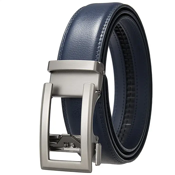 Ceintures d'affaires pour hommes en cuir véritable automatique