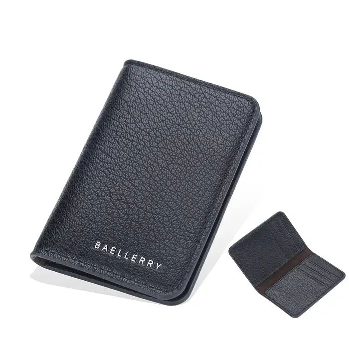 Porte-cartes en cuir minimaliste pour hommes, petit sac à main fin, doux, mince, mini carte de crédi