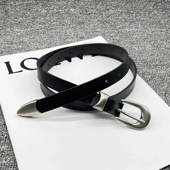 Ceinture rétro haut de gamme noire y2k 2026