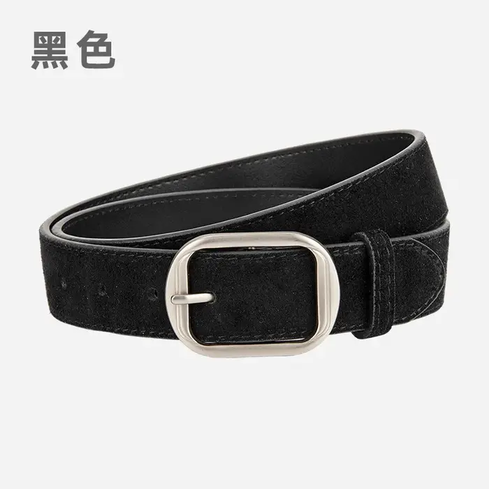 Ceinture en cuir véritable mat pour femme