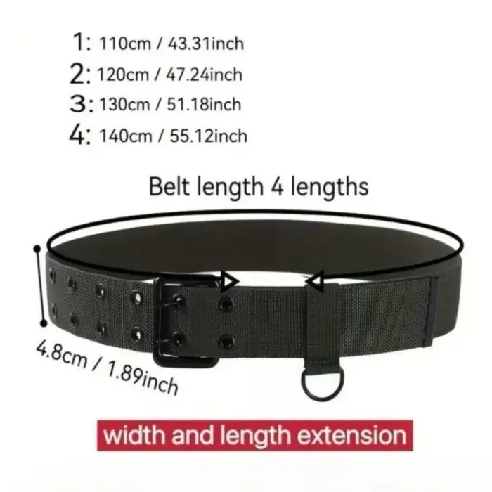 Ceinture en nylon extra-longue