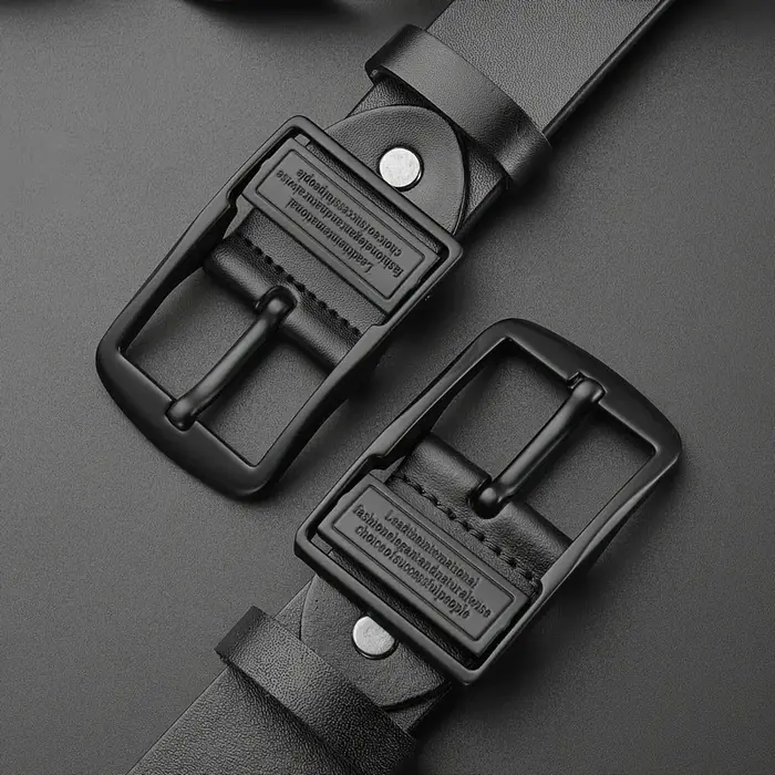 Ceinture vintage à boucle à ardillon pour homme