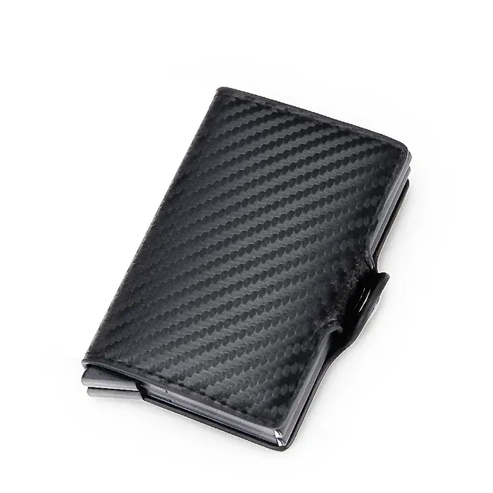 DIENQI Top qualité portefeuille hommes sac d'argent Mini sac à main mâle en aluminium Rfid porte-carte