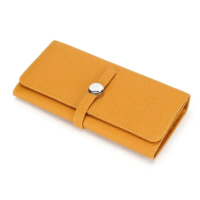 Portefeuille en cuir véritable pour femmes