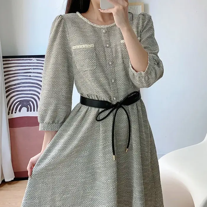 RICYGVM – ceinture fine en cuir nouée pour femmes coréennes, mode Simple, pull, manteau, ceinture décorative, bretelles de taille
