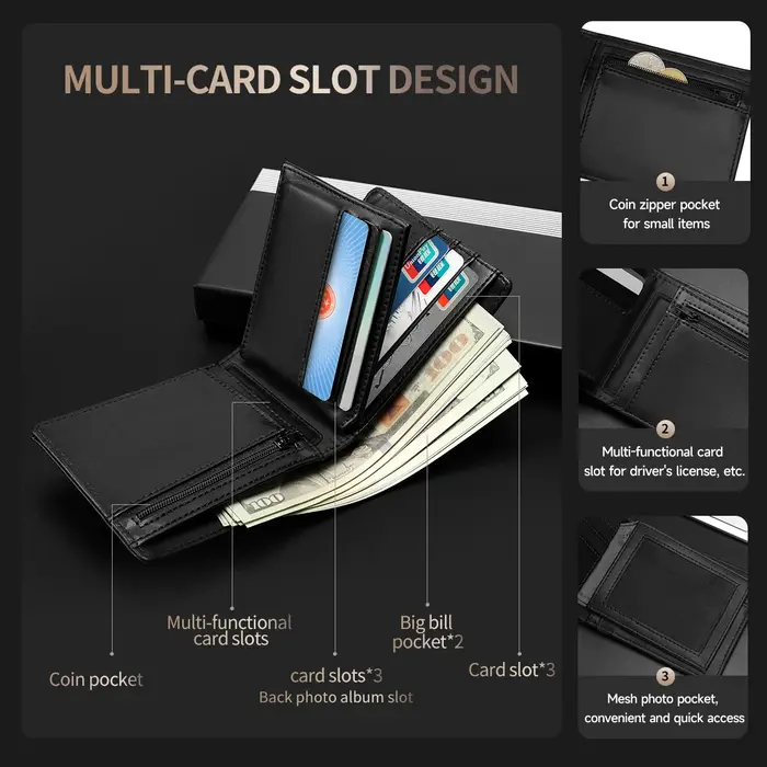 Tigernu luxe hommes portefeuille en cuir synthétique polyuréthane portefeuille RFID porte-monnaie petit Mini porte-carte portefeuille d'affaires sacs à cartes portefeuille de haute qualité