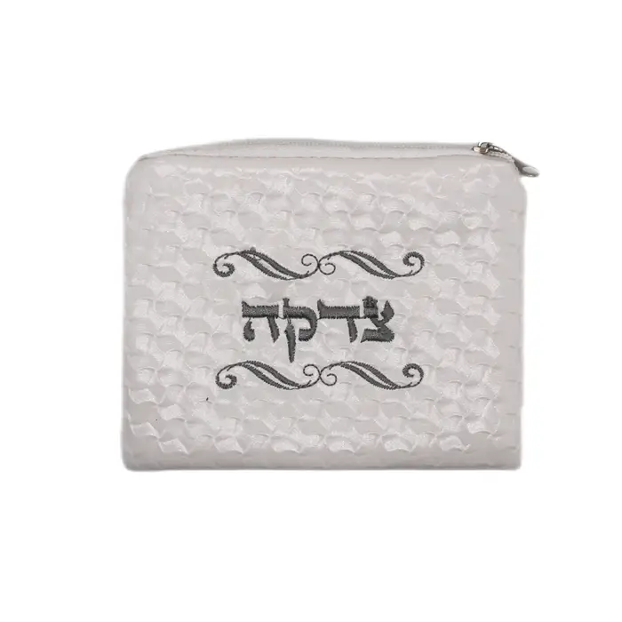 Mini portefeuille juif pour femmes et hommes, porte-monnaie en Pu, broderie hébreu