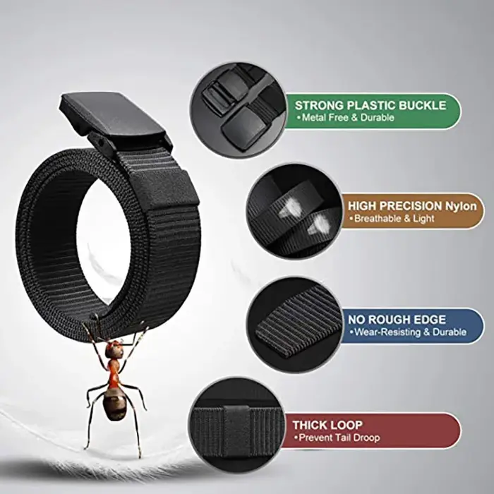 Ceinture tressée en Nylon pour hommes