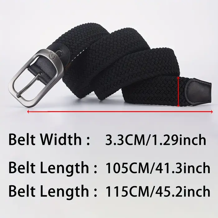 Ceinture élastique tissée décontractée pour hommes et femmes, ceinture de sport de plein air, pas be