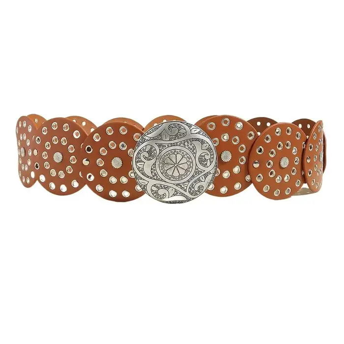 Ceinture Ajustable Vintage en PU pour Femme