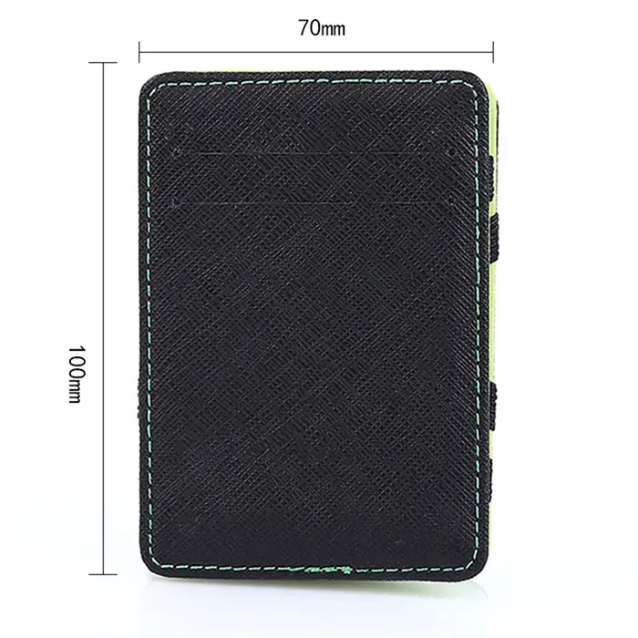 Mini portefeuille mince en cuir PU pour hommes