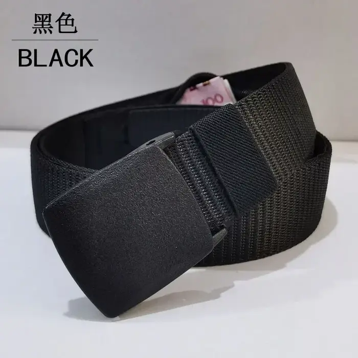 Ceintures pour hommes avec fermeture éclair fente pour argent poche sécurité extérieure cachette arg