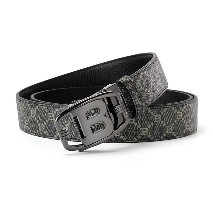 2025 large 34mm ceinture pour hommes d'affaires marque de luxe alliage métal boucle concepteur toile cuir ceintures
