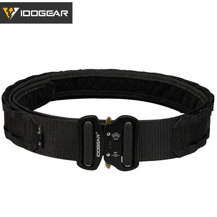 IDOGEAR tactique 2 pouces ceinture de Combat boucle à dégagement rapide MOLLE chasse Sport hommes ce