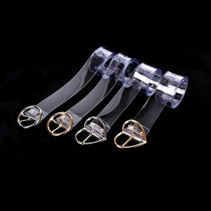 Ceinture Longue Transparente pour Femme, Broche en Forme de Cœur, Cadeau