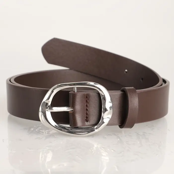 Nouvelle ceinture de luxe pour femmes, mode décontractée, classique, boucle argentée, grande taille,