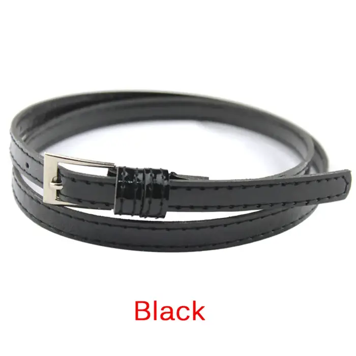 Ceinture fine en cuir pour femme