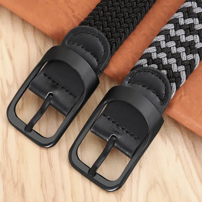 Ceinture tissée élastique en toile extensible pour hommes et femmes
