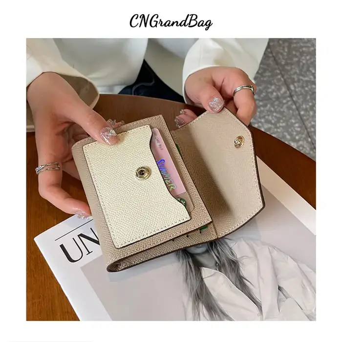 Portefeuille personnalisé en cuir véritable pour femmes