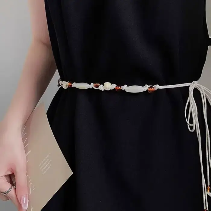 Cordon de taille tissé de Style bohème pour femmes
