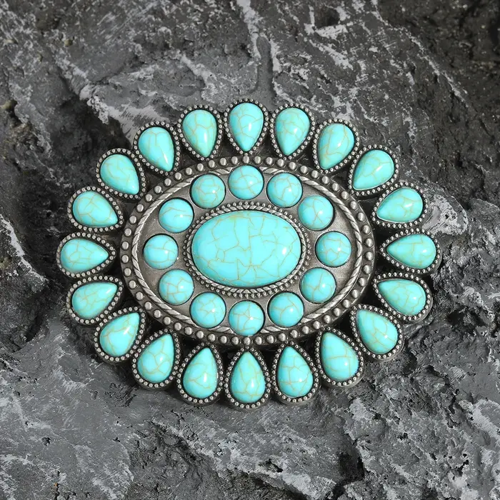 Ceinture bohème turquoise