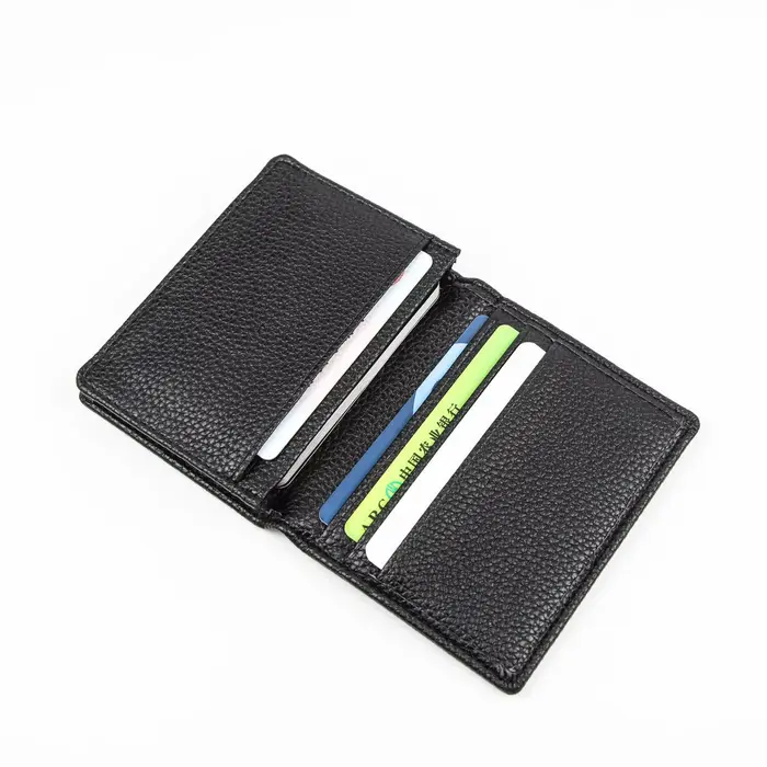 Porte-cartes de visite en cuir véritable, étui pour cartes de visite, portefeuille pour cartes de cr