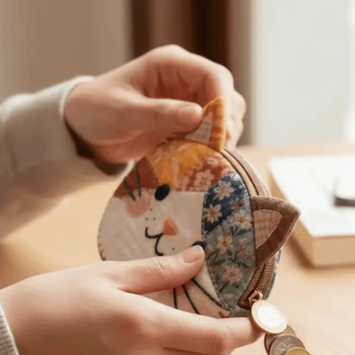 Porte-monnaie portable patchwork
