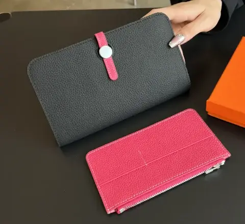 100% cuir véritable femme Long portefeuille marque de luxe nom personnalisé peau de vache porte-carte mode dame Zip porte-monnaie mince pochette cadeau