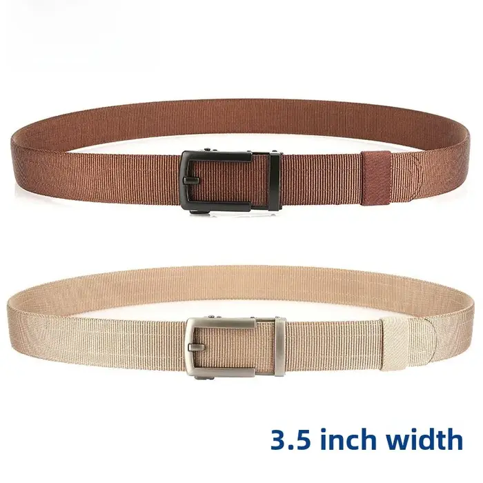 Nouvelle ceinture en nylon à boucle automatique sans dents 3.5