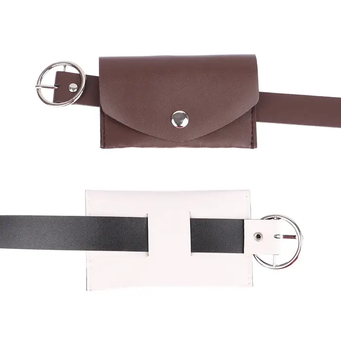 Sac de ceinture réglable en cuir PU pour femme