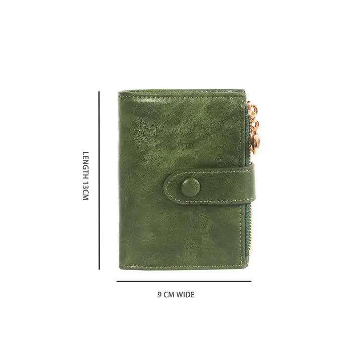 Portefeuille court vintage pour femme