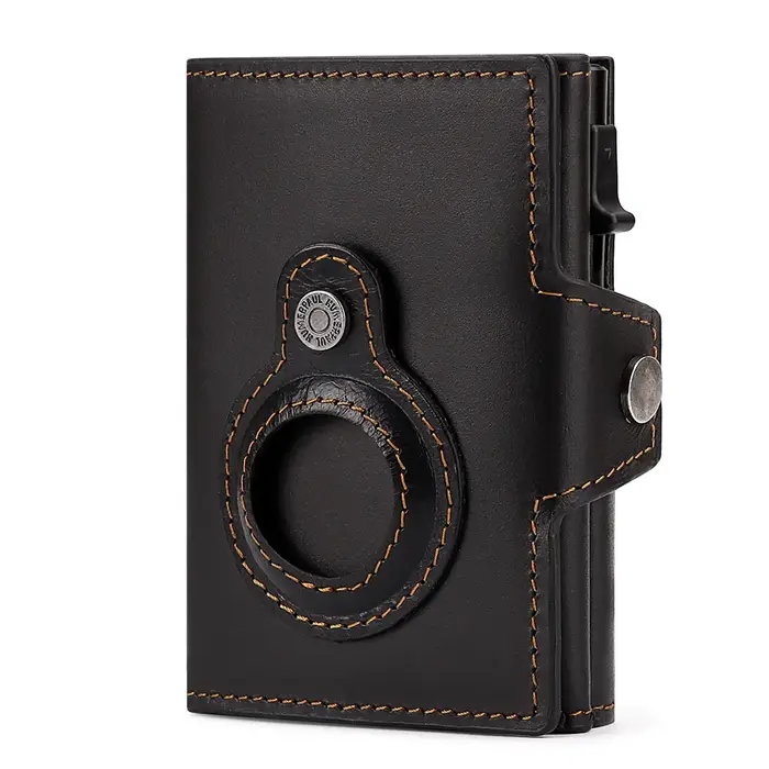 Portefeuille en cuir de vache pour hommes et femmes