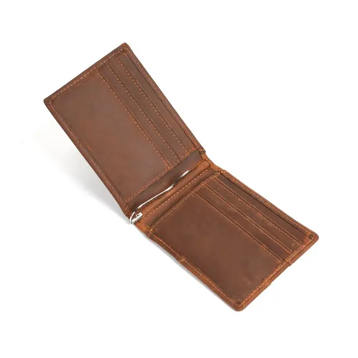 Portefeuille pliable classique en cuir pour hommes – Blocage RFID antivol plusieurs emplacements pour cartes portables
