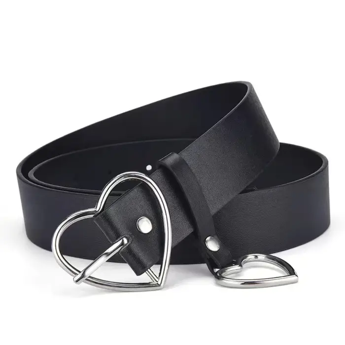 Ceinture à boucle en forme de cœur Harajuku pour femmes