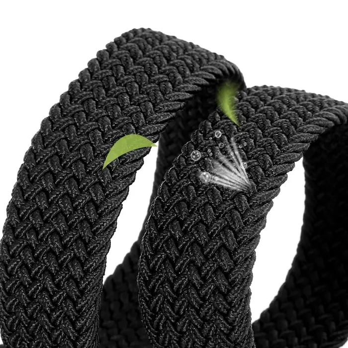 Ceinture tissée élastique en toile extensible pour hommes et femmes