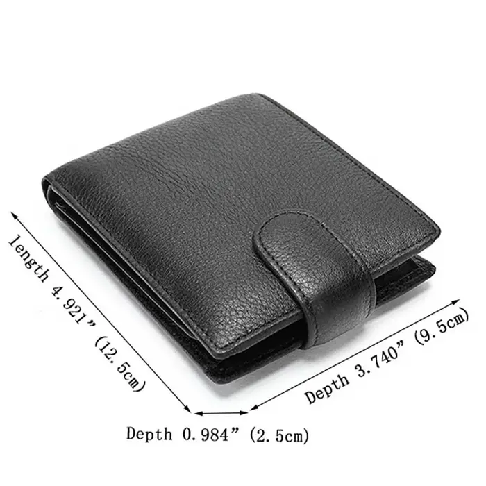 Nouveau portefeuille pour hommes porte - cartes haute qualité HASP