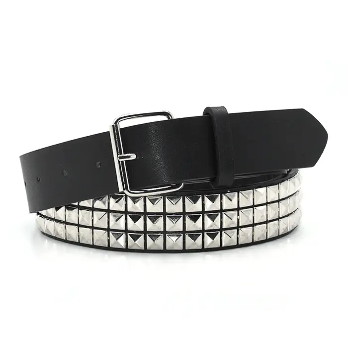 Pyramide mode Rivet ceinture hommes et femmes clouté