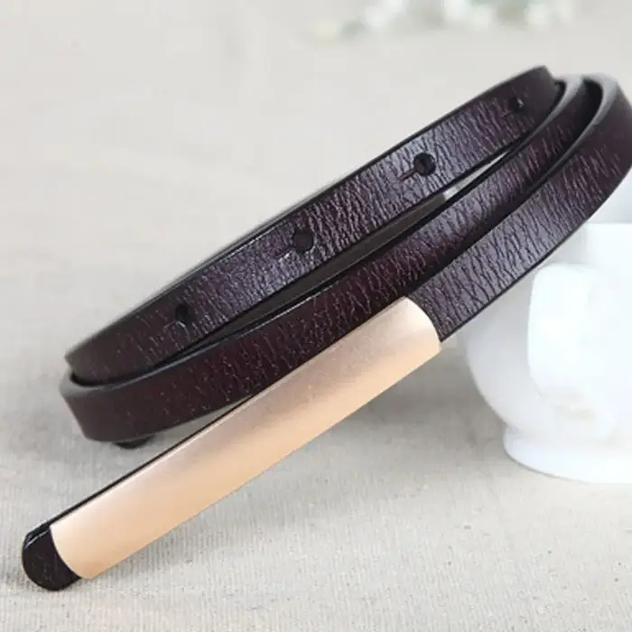 Ceinture en cuir véritable pour femmes