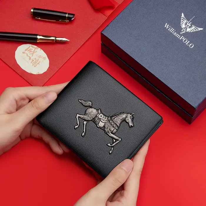Portefeuille personnalisé en cuir pour hommes
