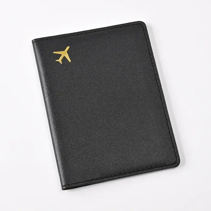 Porte-passeport en cuir PU de couleur unie pour femmes et hommes, couverture de passeport, Clip pour