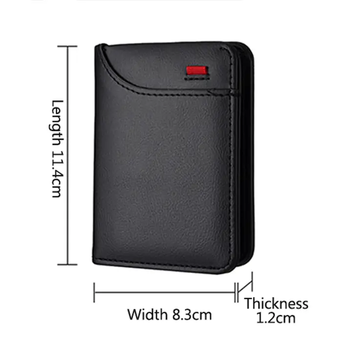 Emblème de voiture portefeuille souple en cuir Mini porte-monnaie pour cartes de crédit petit portefeuille Portable pour Opel Astra H Insignia Mokka Zafira Corsa Vectra