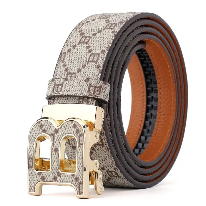 Haute qualité 3.4 cm marque de luxe hommes ceintures célèbres